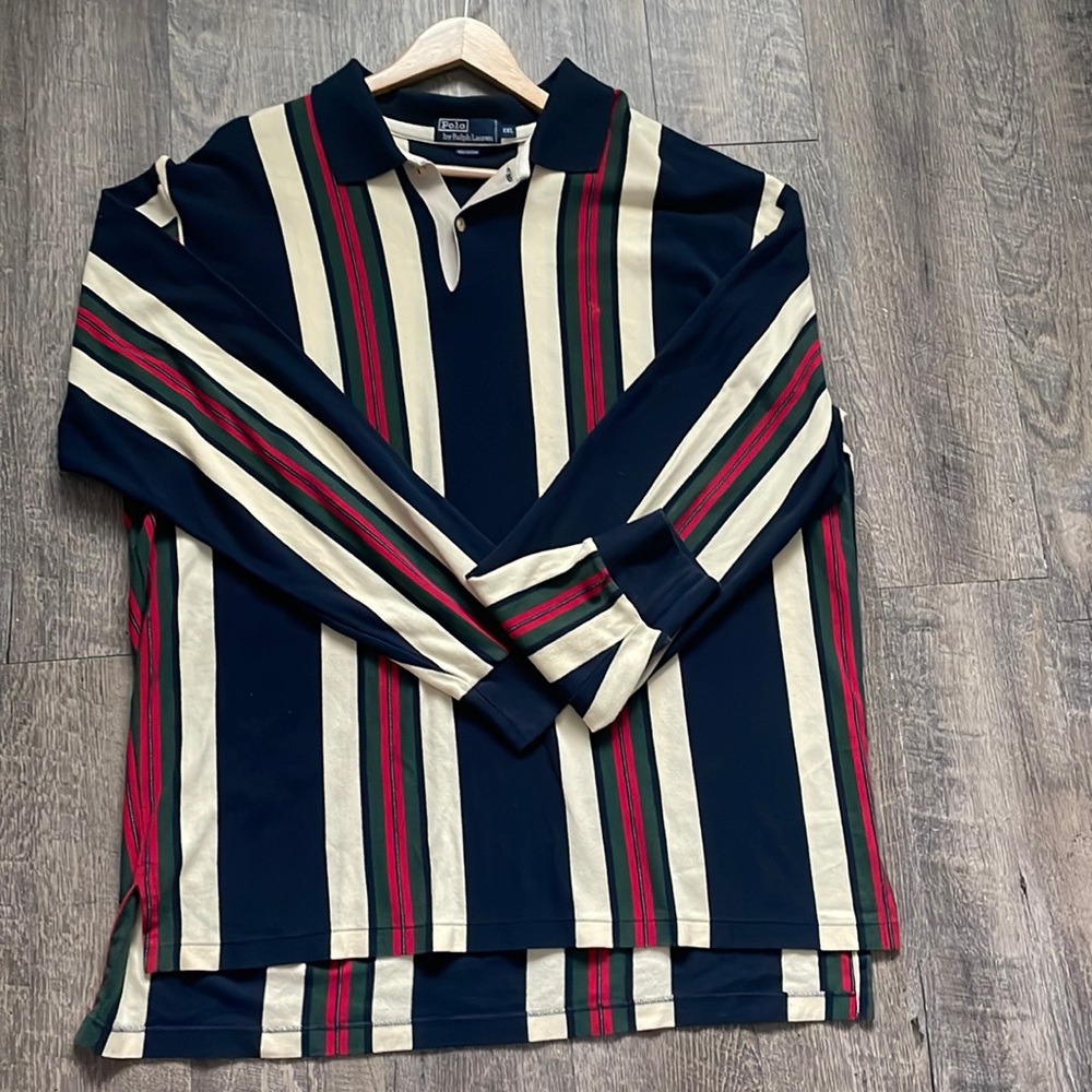 Polo by Ralph Lauren XXL Red, Cream , Navy Blue and Olive Green